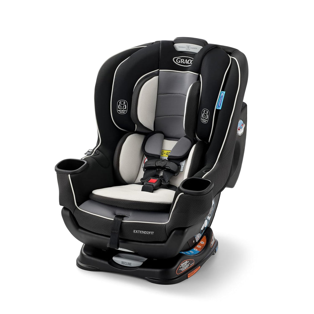 Graco Extend2Fit Convertible Car Seat, Rear and Forward Facing Car Seat with Adjustable Extension Panel for Extra Legroom, Great Gift for Baby Shower or Baby Registry