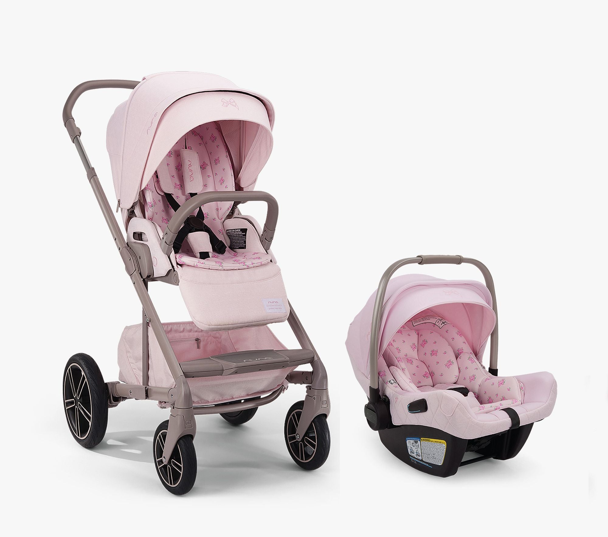 LoveShack Fancy x Nuna MIXX™ Next + PIPA™ aire RX Travel System，Car Seat & Stroller