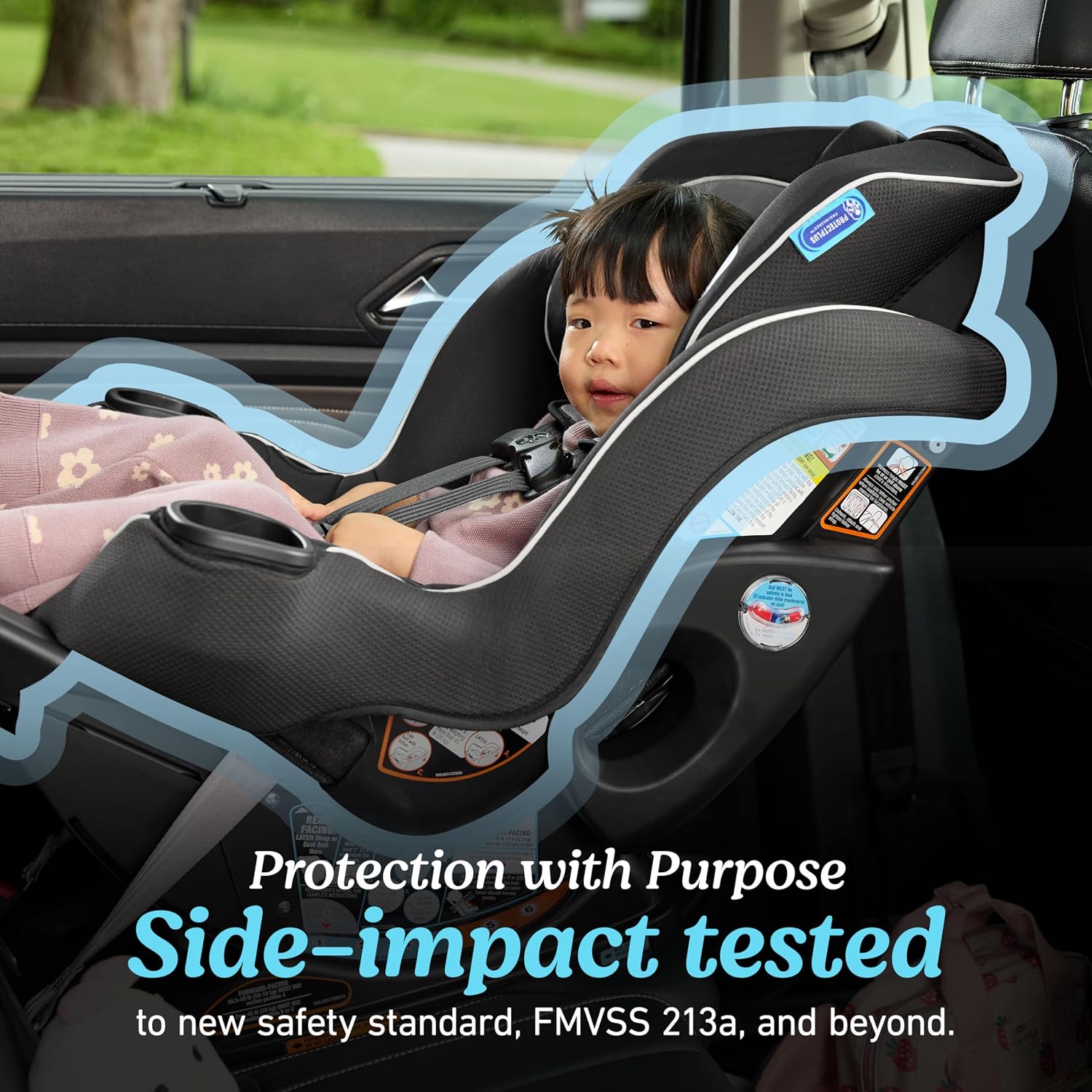 Graco Extend2Fit Convertible Car Seat, Rear and Forward Facing Car Seat with Adjustable Extension Panel for Extra Legroom, Great Gift for Baby Shower or Baby Registry