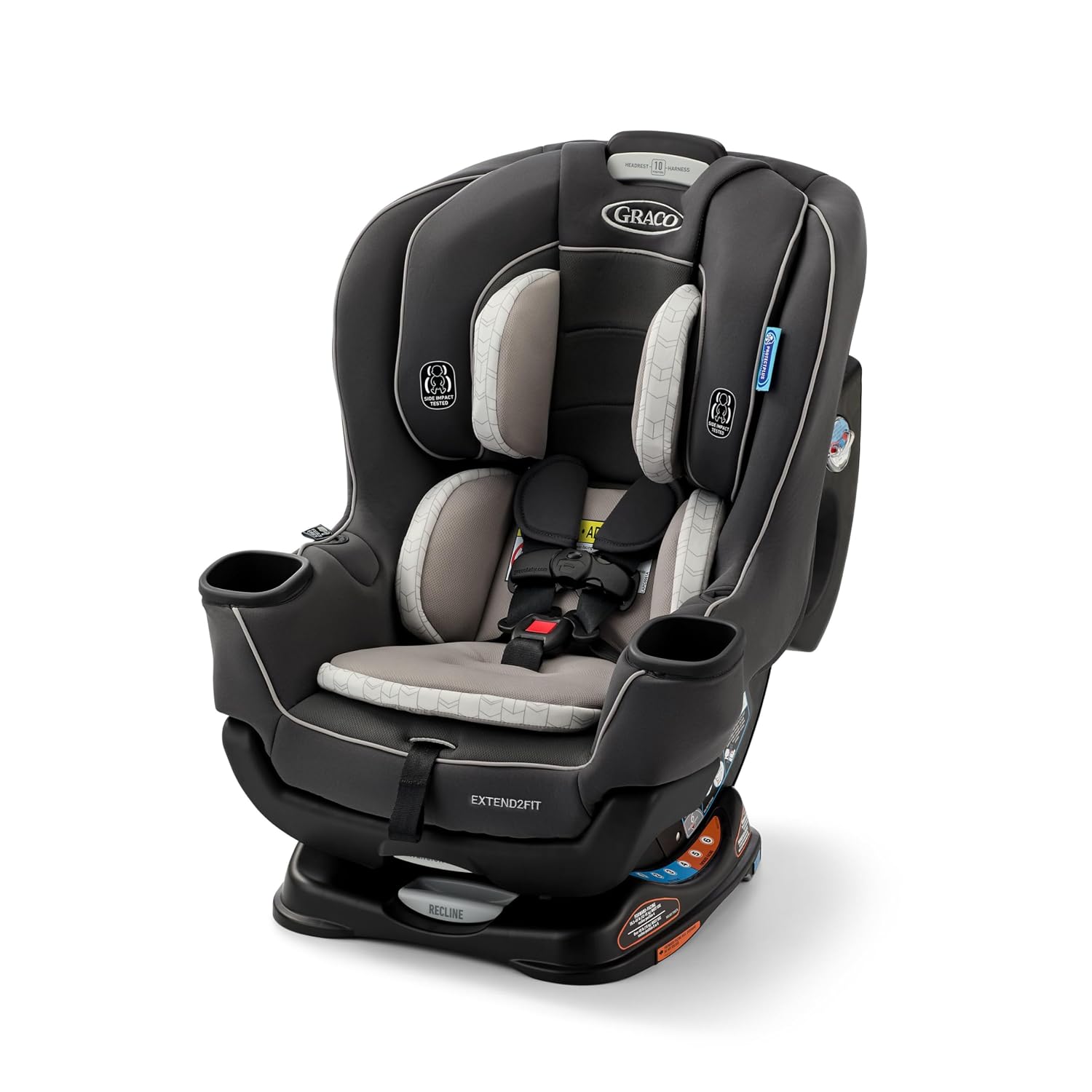 Graco Extend2Fit Convertible Car Seat, Rear and Forward Facing Car Seat with Adjustable Extension Panel for Extra Legroom, Great Gift for Baby Shower or Baby Registry