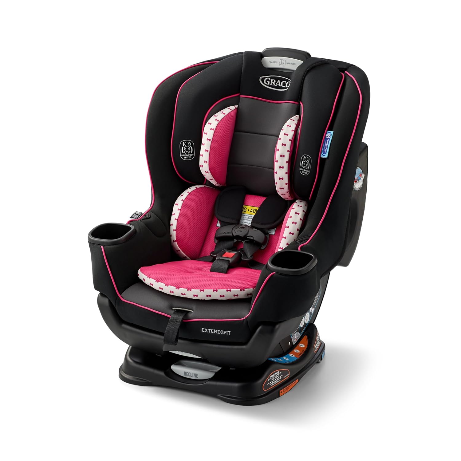Graco Extend2Fit Convertible Car Seat, Rear and Forward Facing Car Seat with Adjustable Extension Panel for Extra Legroom, Great Gift for Baby Shower or Baby Registry