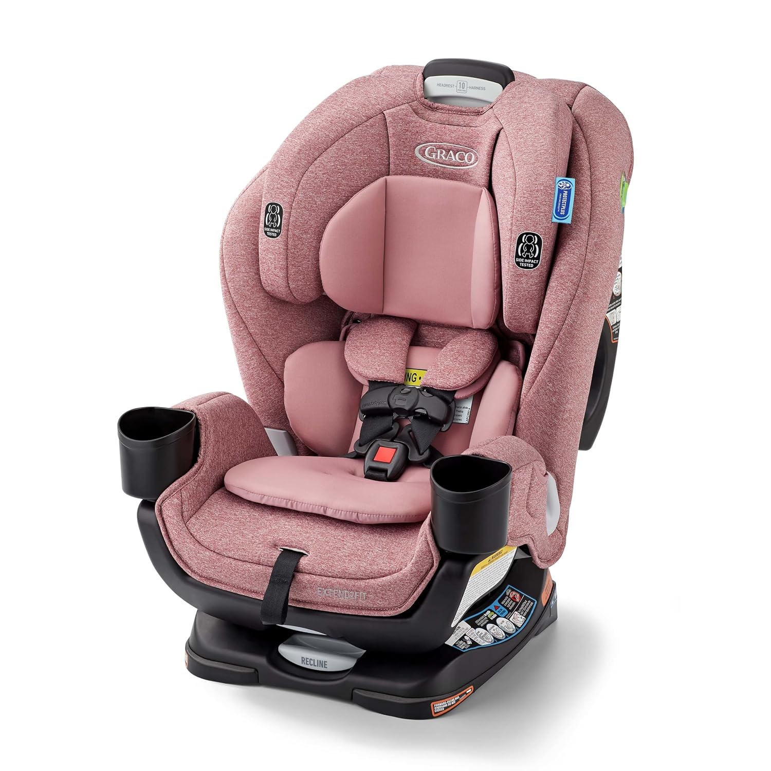 Graco Extend2Fit 3-in-1 Convertible Car Seat, 3 Modes – Rear Facing, Forward Facing Baby Car Seat and Highback Booster Seat, Adjustable Extension Panel for Extra Legroom