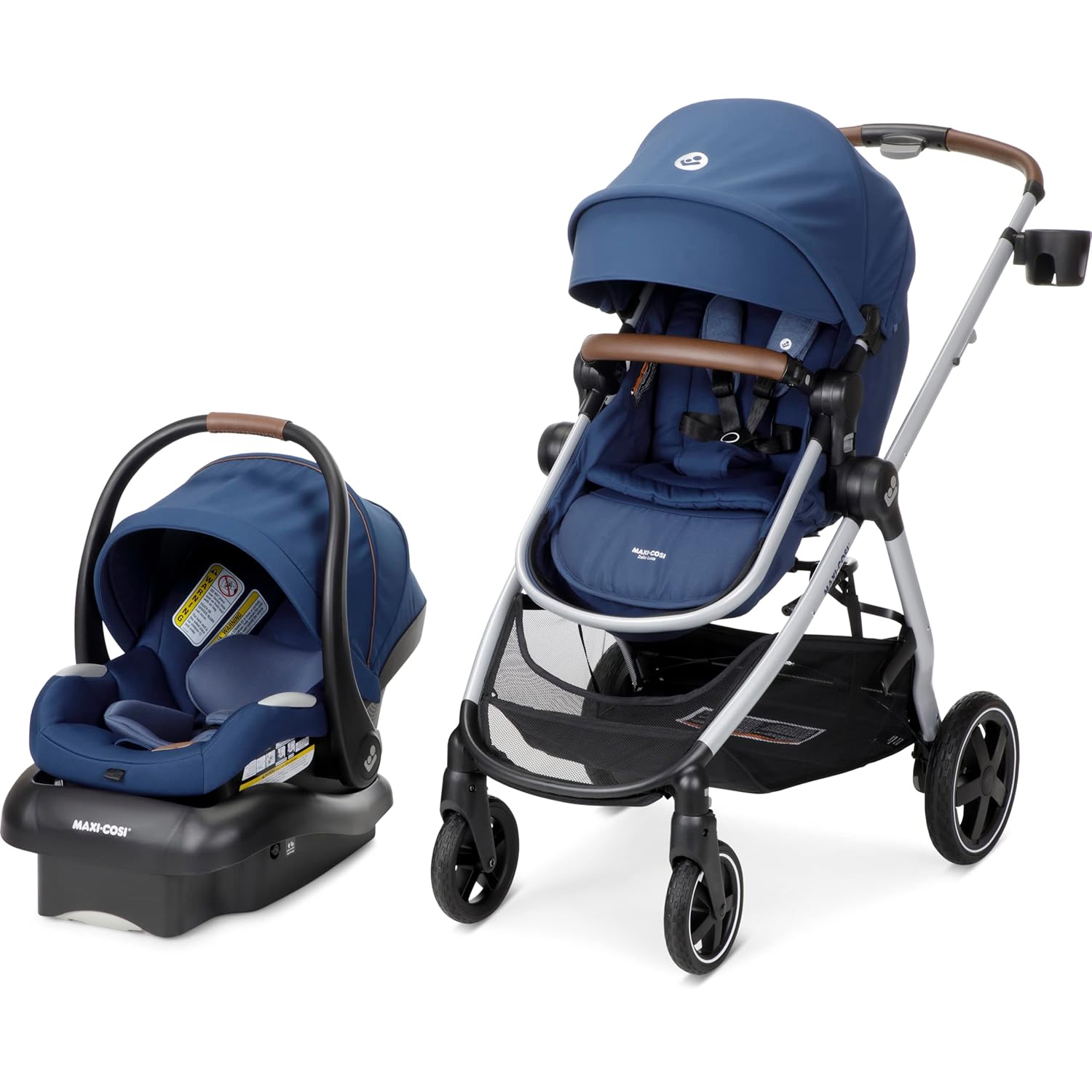 Maxi-Cosi Zelia 2 Luxe 5-in-1 Modular Travel System，Car Seat & Stroller
